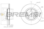 CD8569S Brzdový kotouč BREMSI