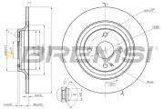 CD8593S Brzdový kotouč BREMSI