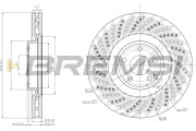 CD8610V Brzdový kotouč BREMSI