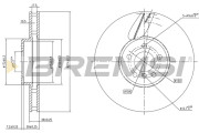 CD8619VLS Brzdový kotouč BREMSI