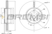 CD8637V Brzdový kotouč BREMSI