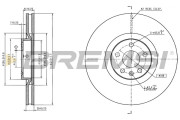 CD8645V Brzdový kotouč BREMSI