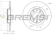 CD8654S Brzdový kotouč BREMSI