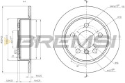 CD8656S Brzdový kotouč BREMSI