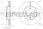 CD8663V Brzdový kotouč BREMSI
