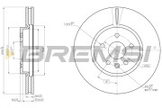 CD8684V Brzdový kotouč BREMSI