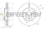 CD8685V Brzdový kotouč BREMSI