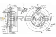 CD8760V Brzdový kotouč BREMSI