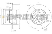 CD8829S Brzdový kotouč BREMSI