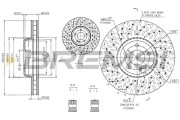 CD9014V Brzdový kotouč BREMSI