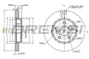 CD9029V Brzdový kotouč BREMSI
