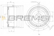 CR5138 Brzdový buben BREMSI