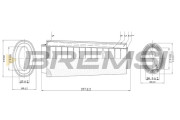 FA0124 Vzduchový filtr BREMSI