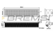 FA0132 Vzduchový filtr BREMSI