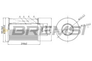FA0204 Vzduchový filtr BREMSI