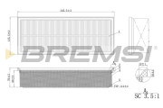 FA0215 Vzduchový filtr BREMSI