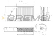 FA0216 Vzduchový filtr BREMSI