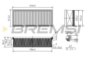 FA0531 Vzduchový filtr BREMSI