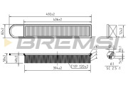 FA0533 Vzduchový filtr BREMSI