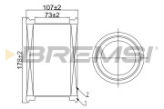 FA0546 Vzduchový filtr BREMSI