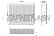 FA0552 Vzduchový filtr BREMSI