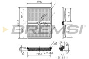 FA0553 Vzduchový filtr BREMSI