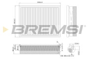 FA0557 Vzduchový filtr BREMSI