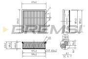 FA0563 Vzduchový filtr BREMSI