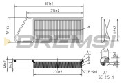 FA0577 Vzduchový filtr BREMSI