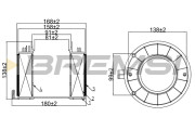 FA0592 Vzduchový filtr BREMSI