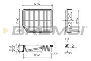 FA0594 Vzduchový filtr BREMSI