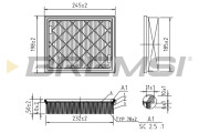 FA0603 Vzduchový filtr BREMSI