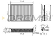 FA0610 Vzduchový filtr BREMSI