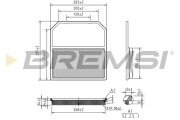 FA0619 Vzduchový filtr BREMSI
