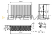 FA0621 Vzduchový filtr BREMSI