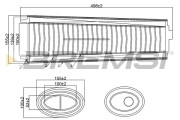 FA0646 Vzduchový filtr BREMSI