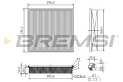 FA0654 Vzduchový filtr BREMSI