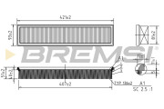 FA1020 Vzduchový filtr BREMSI