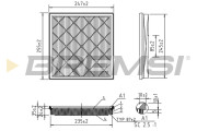 FA1048 Vzduchový filtr BREMSI