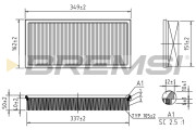 FA1084 Vzduchový filtr BREMSI