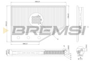 FA1085 Vzduchový filtr BREMSI
