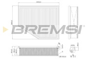 FA1098 Vzduchový filtr BREMSI