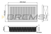 FA1102 Vzduchový filtr BREMSI