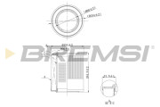 FA1104 Vzduchový filtr BREMSI