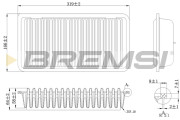 FA1110 Vzduchový filtr BREMSI