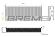 FA1122 Vzduchový filtr BREMSI