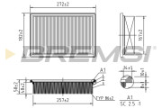 FA1134 Vzduchový filtr BREMSI