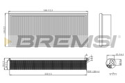 FA1156 Vzduchový filtr BREMSI