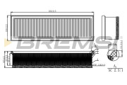 FA1160 Vzduchový filtr BREMSI