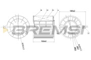 FA1173 Vzduchový filtr BREMSI